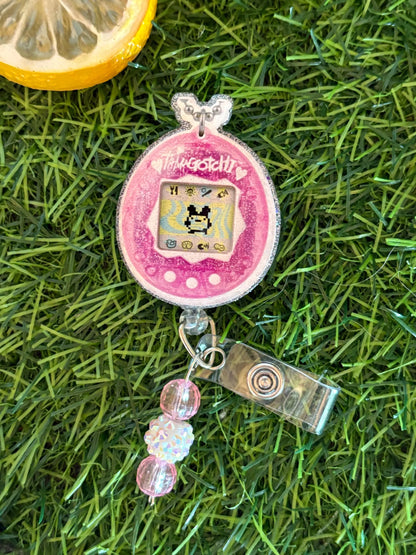 Tamagotchi-Inspired Retro Badge Reel