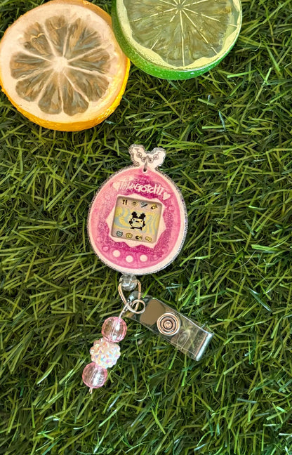 Tamagotchi-Inspired Retro Badge Reel